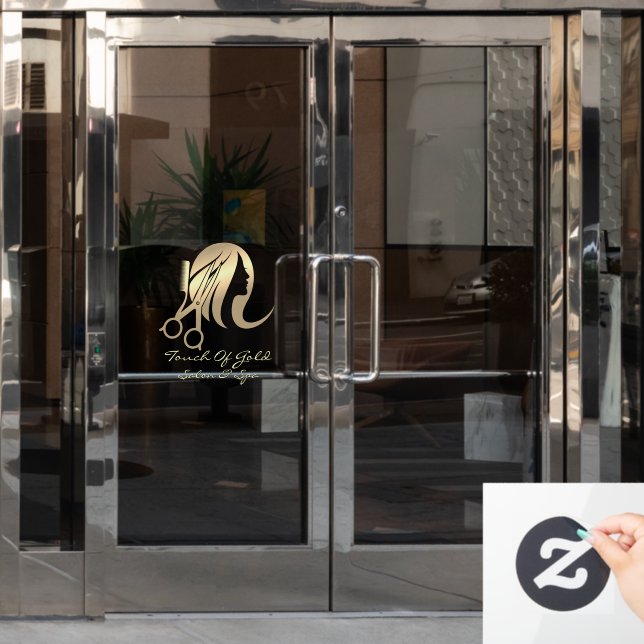 Customise Hair Salon and Spa Business Front  Window Cling (Office Door)
