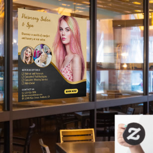 Customise Hair Salon Spa Cut Colour Tinting Window Cling