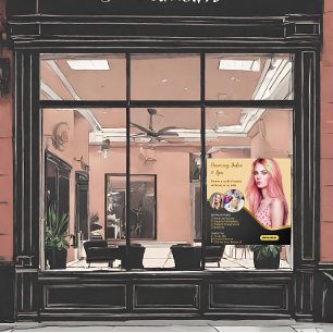 Customise Hair Salon Spa Cut Colour Tinting  Window Cling