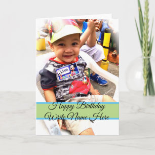 Customise Happy Birthday Card With Photograph