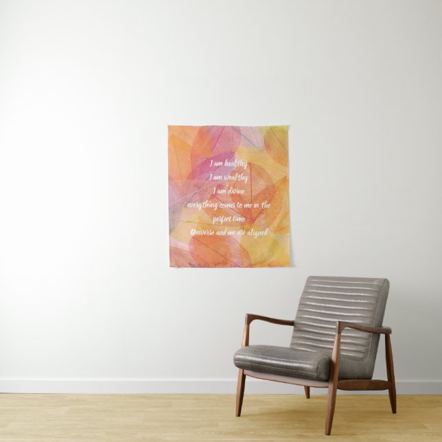 Customise Healing Quote Nature Inspired Tapestries (In Situ)