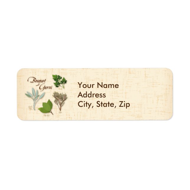 Customise Herb Bouquet Labels (Front)