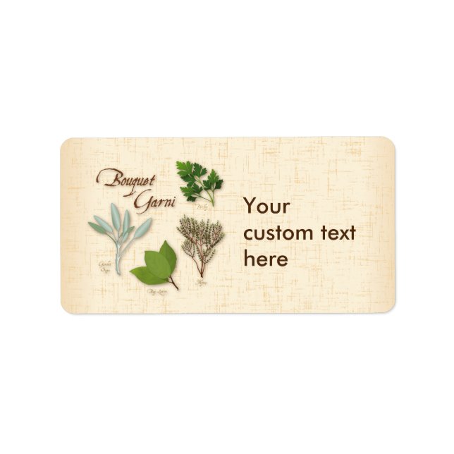 Customise Herb Bouquet Labels (Front)