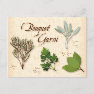 Customise Herb Bouquet Postcard