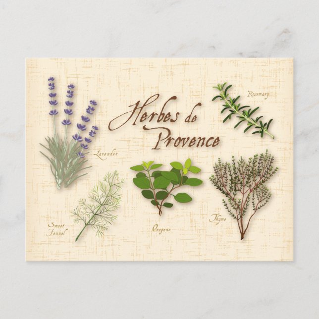 Customise Herbes de Provence Postcard (Front)