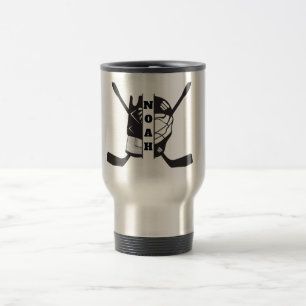 customise Hockey player Travel Mug