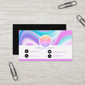 Customise holographic hologram business card