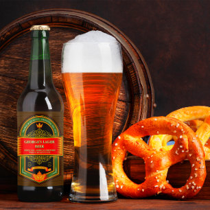 Customise Home Brewed Detailed Beer Bottle Label