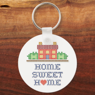 Customise Home Sweet Home Keychain