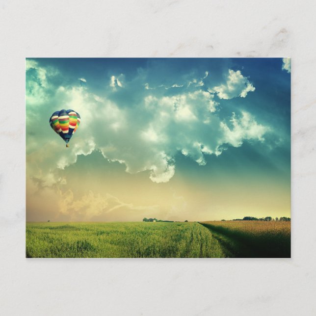 Customise Hot Air Balloon Postcard (Front)