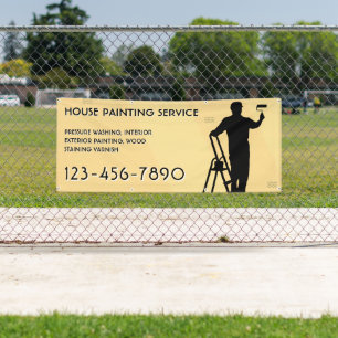 Customise House Painting Service Promo Fence Banner