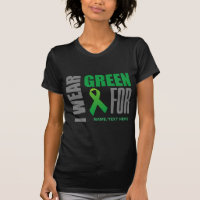 Customise I wear green awareness ribbon