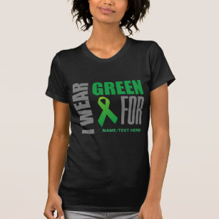Customise I wear green awareness ribbon T-Shirt