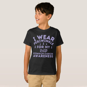 Customise I Wear Periwinkle Stomach Cancer T-Shirt