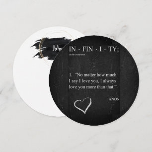 Customise INFINITY LOVE YOU MORE Valentine's Card