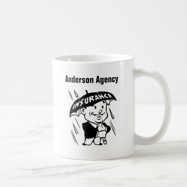 Customise Insurance Agent or Agency Coffee Mug (Right)