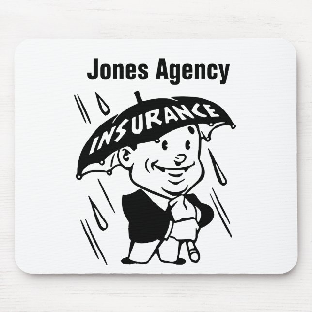 Customise Insurance Agent or Agency Mouse Mat (Front)