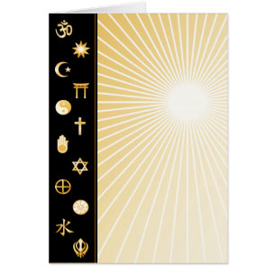 Customise International Faiths Greeting Card
