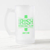 Customise, Irish Drinking Team, Lucky, Shamrock,