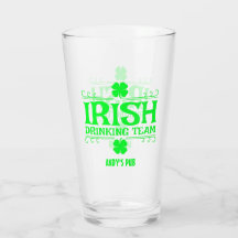 Customise, Irish Drinking Team, Lucky, Shamrock,