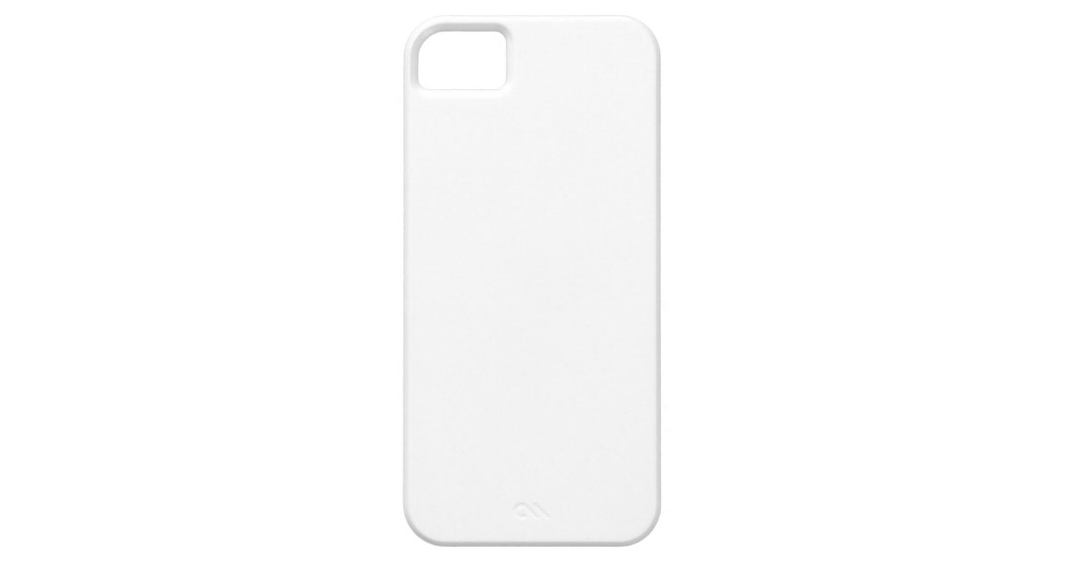 Customise It! Beautiful plain White iPhone 5 Case Zazzle