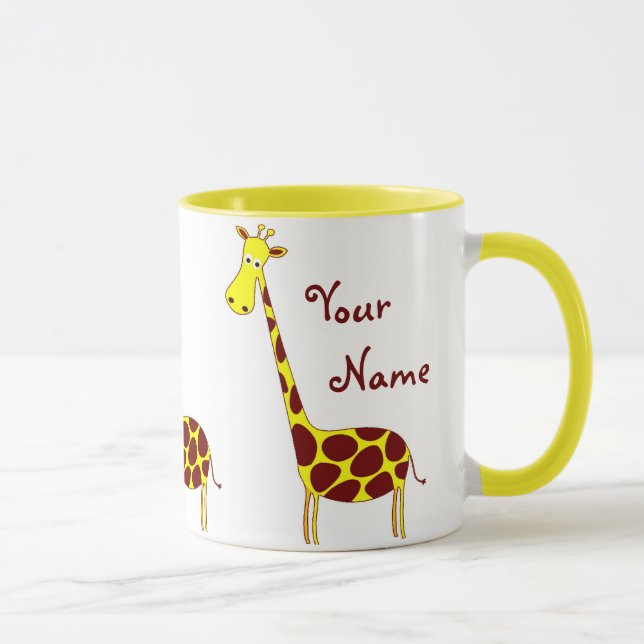 Customise It! Cute Giraffe Design Mug (Right)