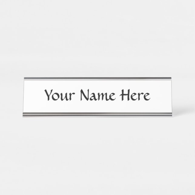 Customise It! Desk Name Plate (Front)