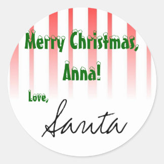 Customise it! From "Santa" gift tag