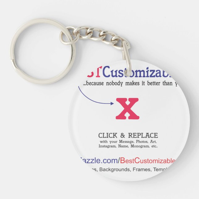 Customise It! Key Ring (Front)