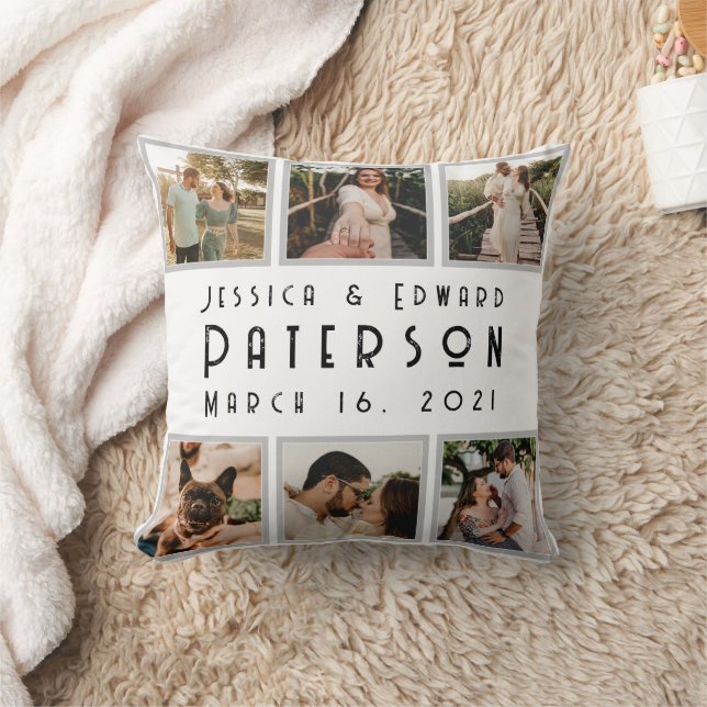 Customise It, Love Photos Modern Personalised Gift Cushion (Blanket)