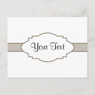 Customise It! Nameplate Postcard