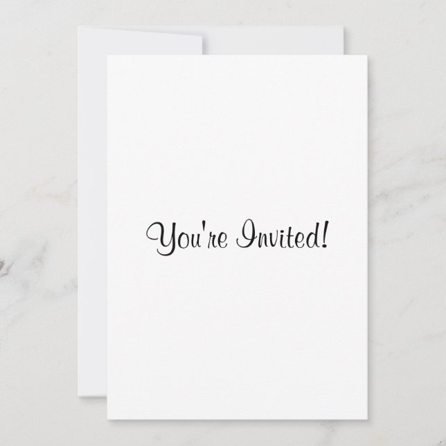 Customise It! Solid Pattern Base Invitation (Front)
