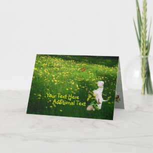 Customise It Westie Puppy Easter Card