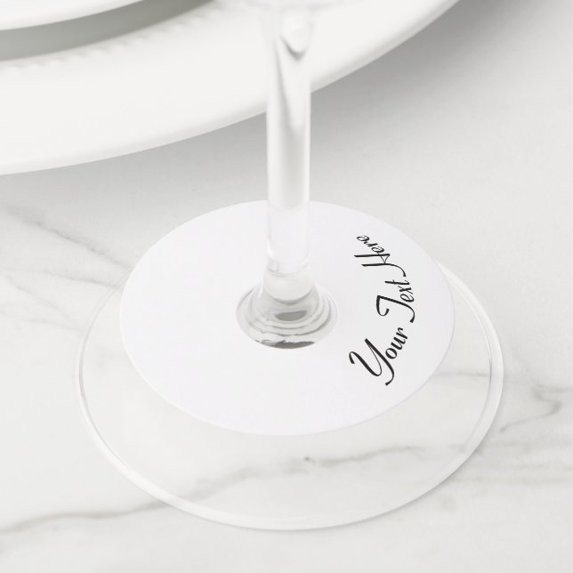 Customise It! Wine Glass Tag (Close Up)