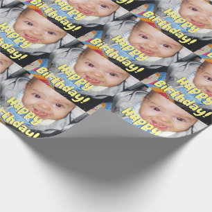 Customise it with Your photo Happy Birthday Wrapping Paper