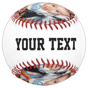 Customise it with Your photo pattern and text Softball