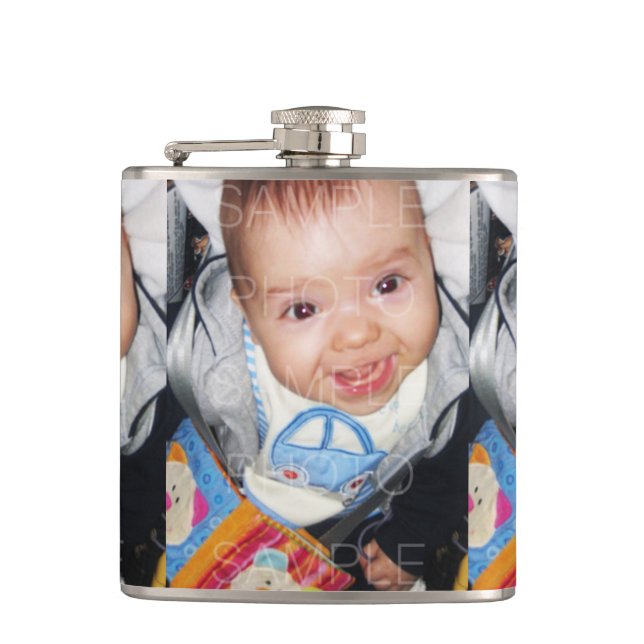 Customise it with Your photo pattern Hip Flask (Front)