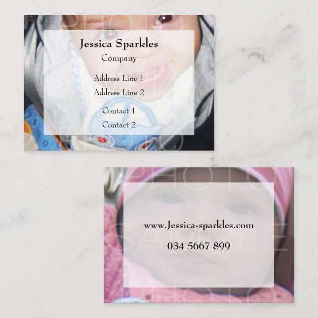 Customise it with Your photos Business Card (Front/Back)