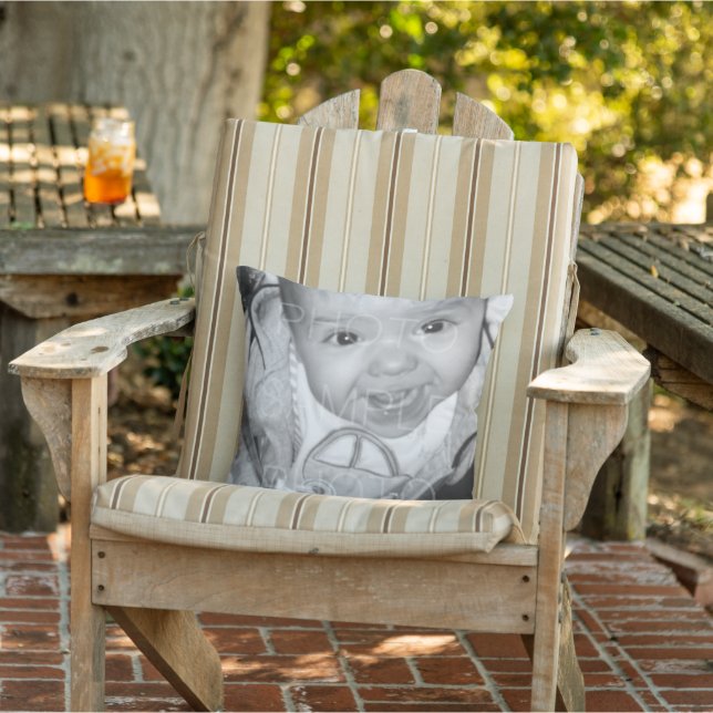 Customise it Your Black and White photos Porch Cushion (Chair)
