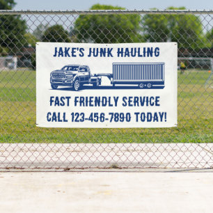 Customise Junk Haulier Dump Trailer Service Roadwa Banner