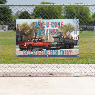 Customise Junk Trash Hauling Service Promotional Banner