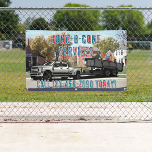 Customise Junk Trash Hauling Service Promotional Banner