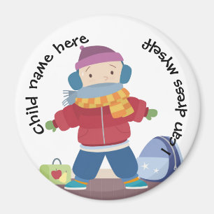 Customise Kids Magnet - I can dress myself