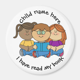 Customise Kids Magnet - I have read my book
