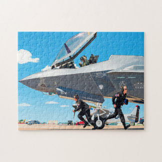 Customise Kids Pre Flight F-35 Lightning II Name Jigsaw Puzzle