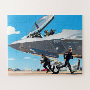 Customise Kids Pre Flight F-35 Lightning II Name Jigsaw Puzzle