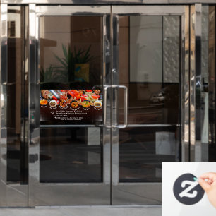 Customise Korean Cuisine Restaurant Advert  Window Cling