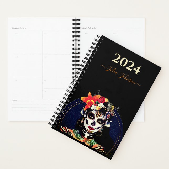 Customise LA CATRINA SUGAR SKULL 2024 Diary Agenda (Display)