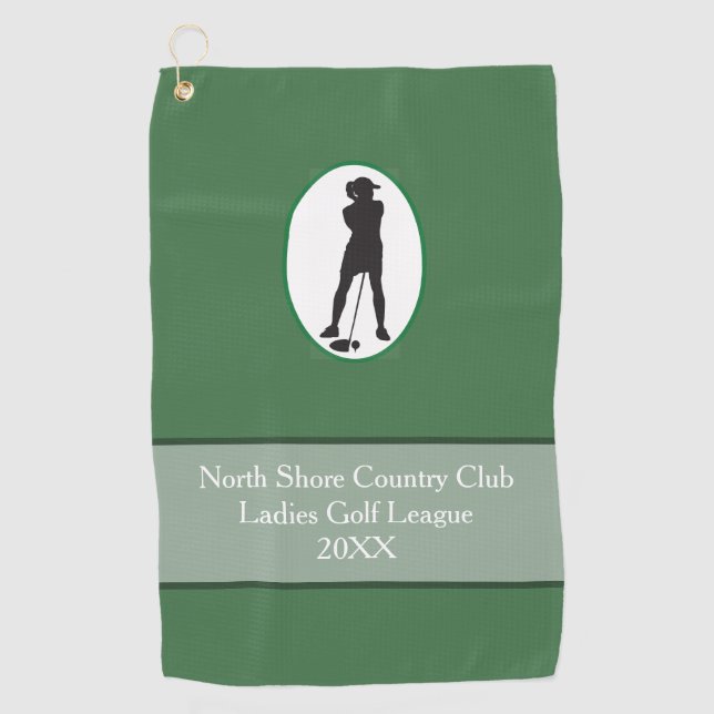 Customise Ladies League Golf Towel (Front)