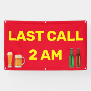 Customise Last Call 2AM Bar Pub Business Banner